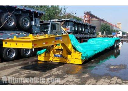 100T Detachable Gooseneck Semi Trailer In Tanzania For sale