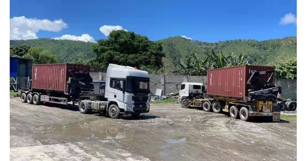 Can you Put a Shipping Container on the Container Loading Trailer?