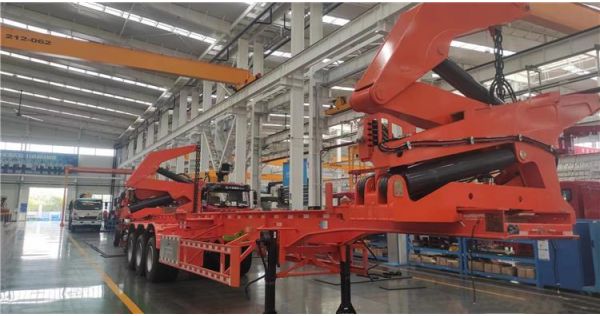 40 ft Container Sideloader Truck Trailer are ready ship to Guyana