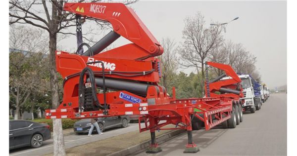 40 ft Container Side Loader Trailer will be sent to Dominica