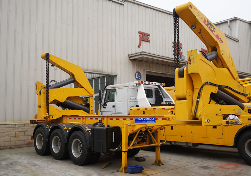 Self loading container trailer for sale 