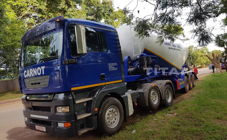 Customer feedback of cement tanker trailer