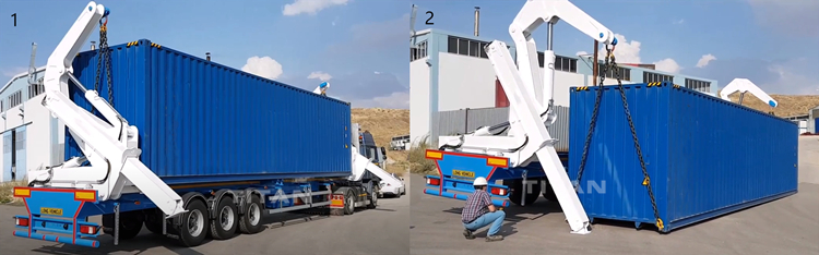 Side loader container