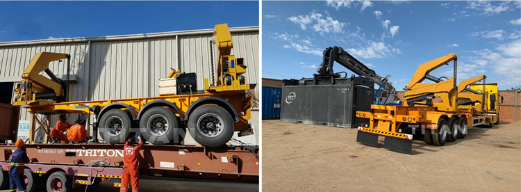 Customer feedback of container side loader