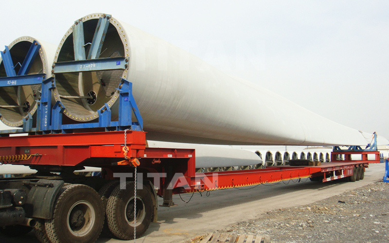 Customers feedback of the wind turbine blade trailer