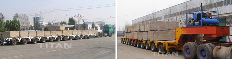 Hydraulic multi axle trailer