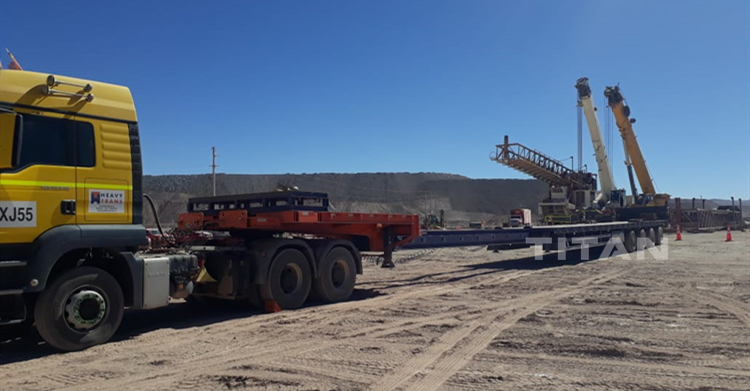 Lowbed extendable trailer