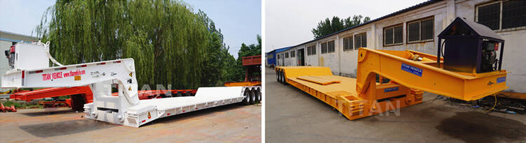 3 Axle detachable gooseneck trailer