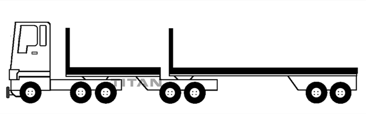 Interlink flatbed semi trailer