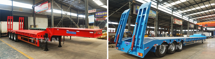 low bed semi trailer