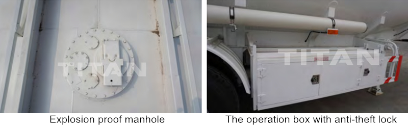 The details of the fuel tanker trailer
