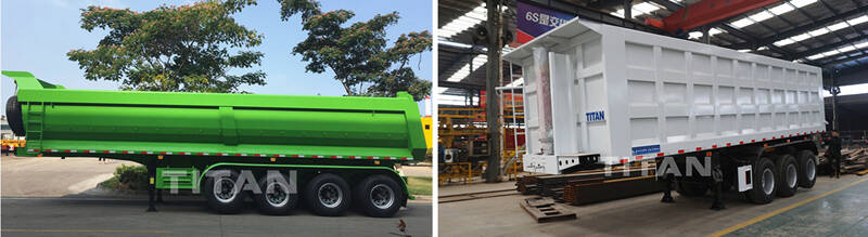 3 axle 4 axle tipper trailer