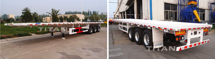 Flatbed semi trailer
