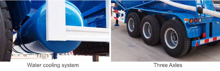 Fuel bulk cement truck