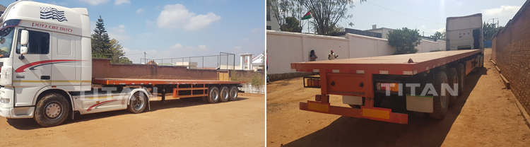 Customer feedback of Flatbed Semi Trailer 