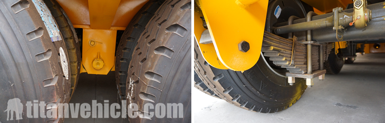 Details of gooseneck trailer