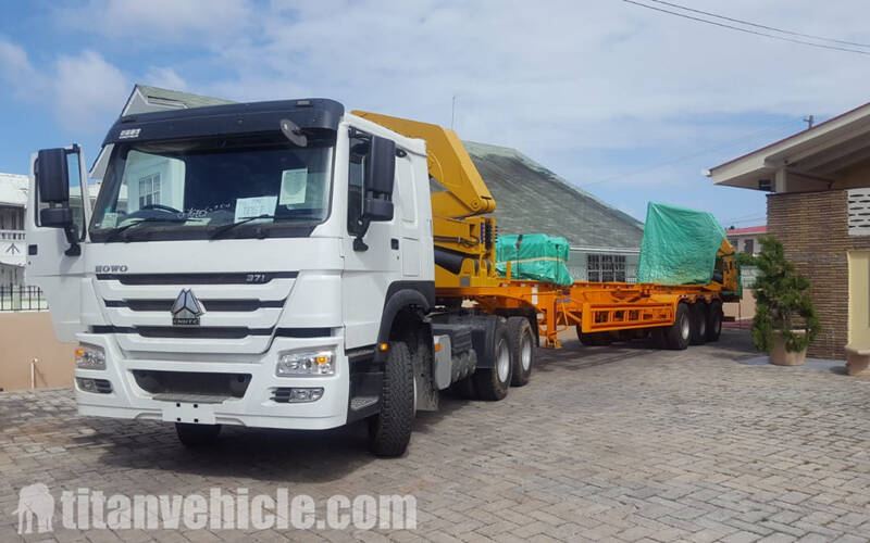 3 Axle side loader container