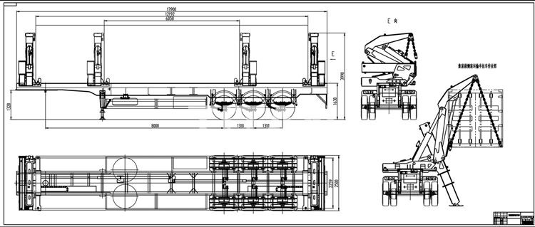 Designs and Details of Sideloader Trailer-45 Ton 40ft Sideloader Trailer for Sale in Madagascar