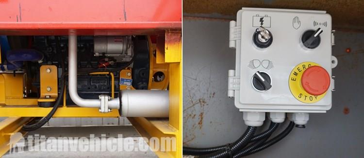 Details of 45t container side loader trailer