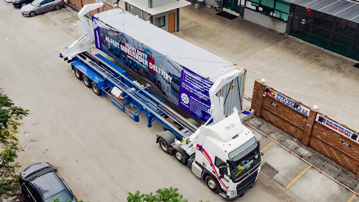 40 ft Side Loader Steelbro Trailer for Sale