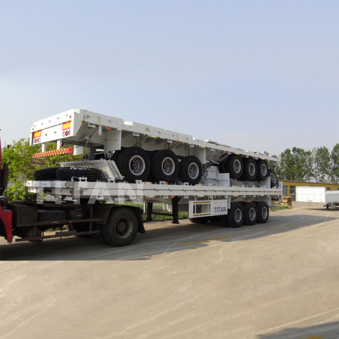 3 axles 60 ton sidewall semi trailers 