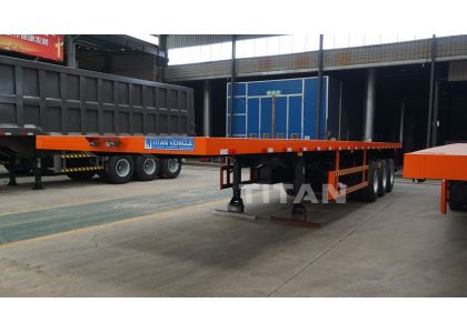 Flatbed trailer/semi trailer-Improve and control fuel consumption