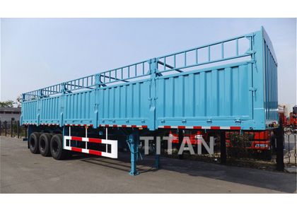  60 ton 3 axles Bulk Cargo Transport Fence Semi Trailer Side Wall Semi Trailer